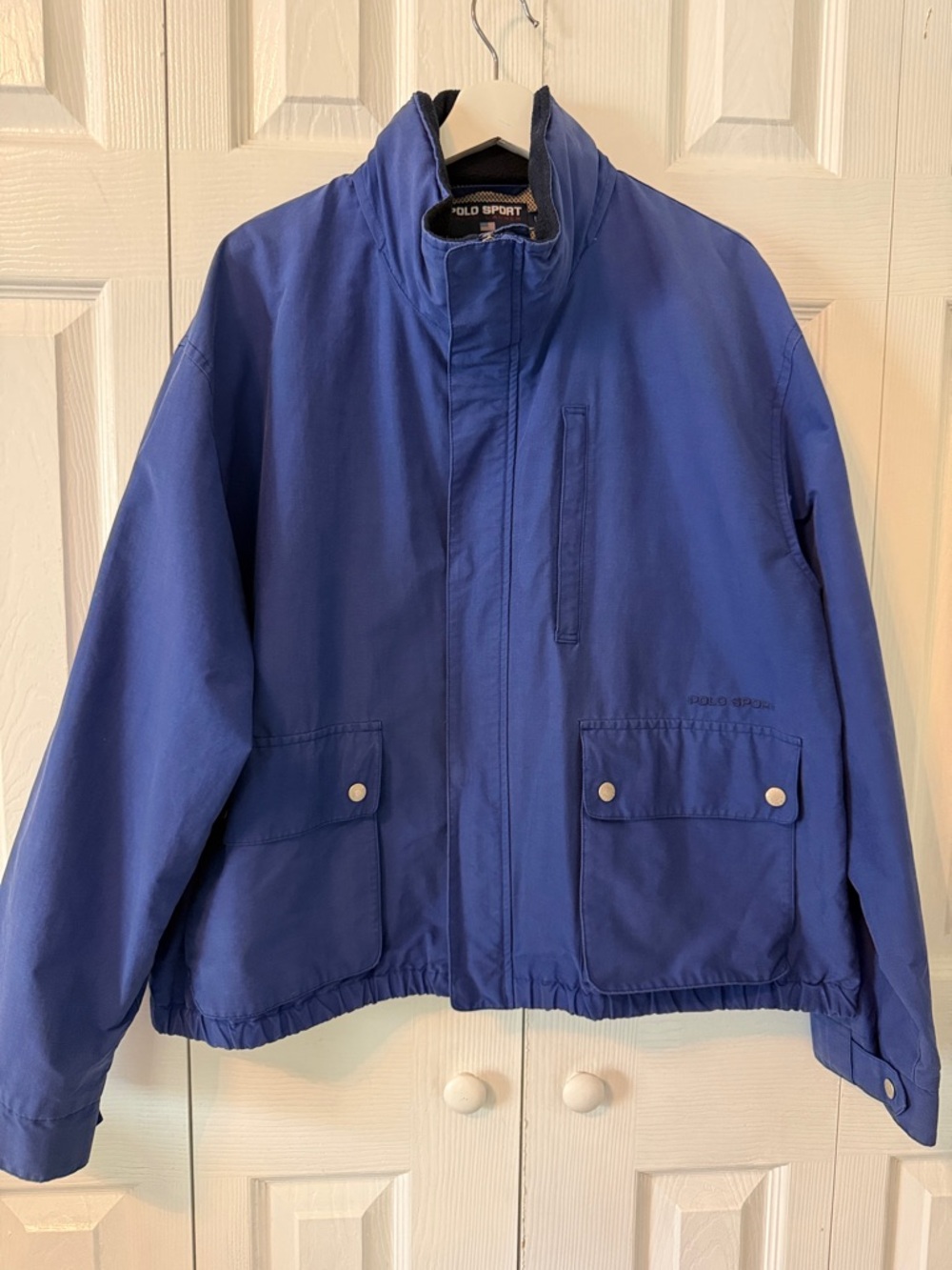Vintage Polo Sport Ralph Lauren Jacket Men’s Cropped Hooded Full Zip Sz L